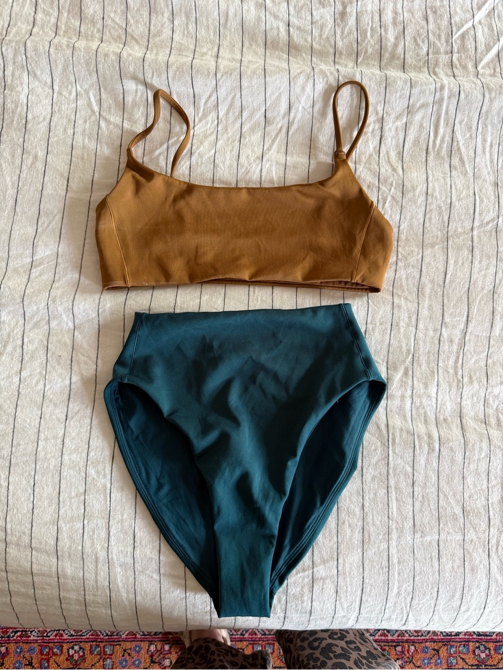 Left of Friday Bathing Suit - Pool Days Top and Hi Hi Bottoms Size Small